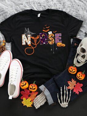 Halloween Nurse shirt,Halloween Nursing Shirt, Nurse Fall T Shirt